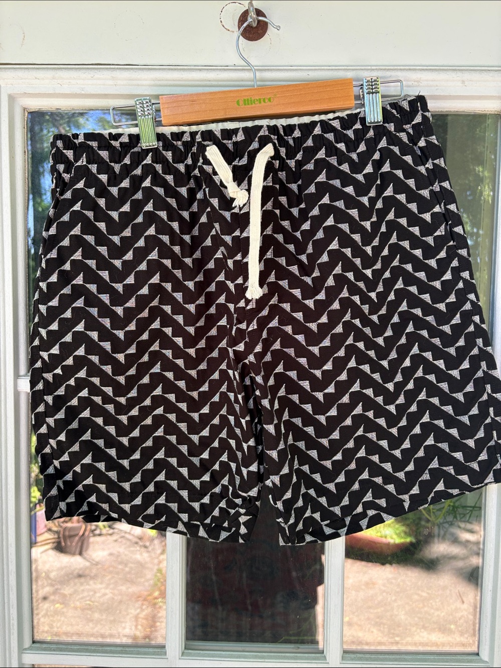 Gustin - Small (tagged as large) - Japan Grosgrain Triangle Shorts (Black)